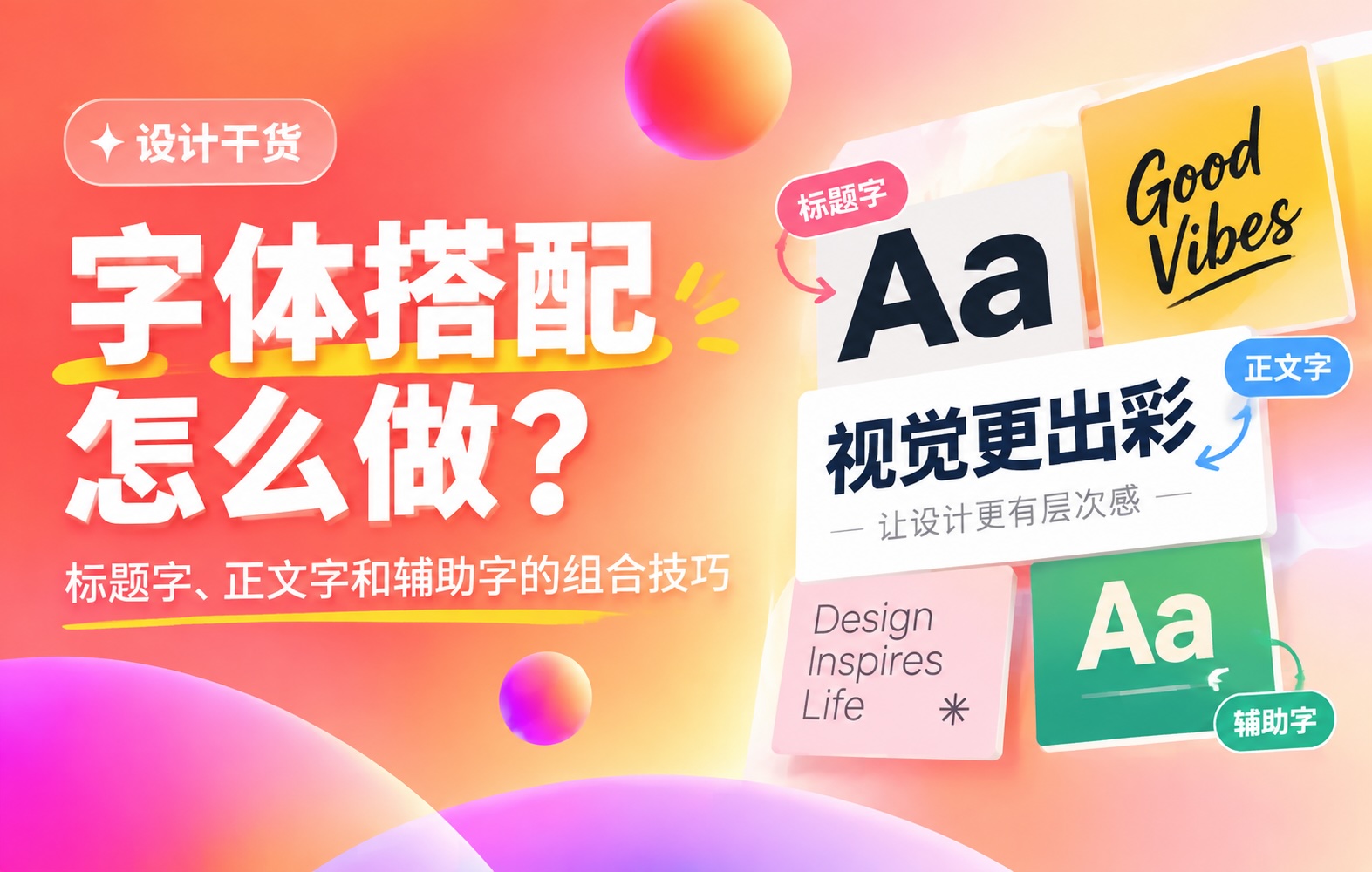 字体搭配怎么做?标题字、正文字和辅助字的组合技巧