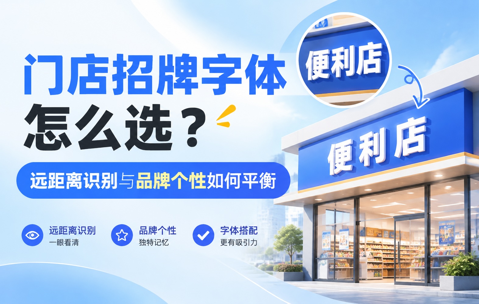 门店招牌字体怎么选?远距离识别与品牌个性如何平衡