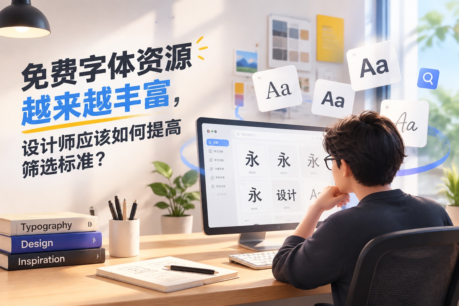 免费字体资源越来越丰富,设计师应该如何提高筛选标准?