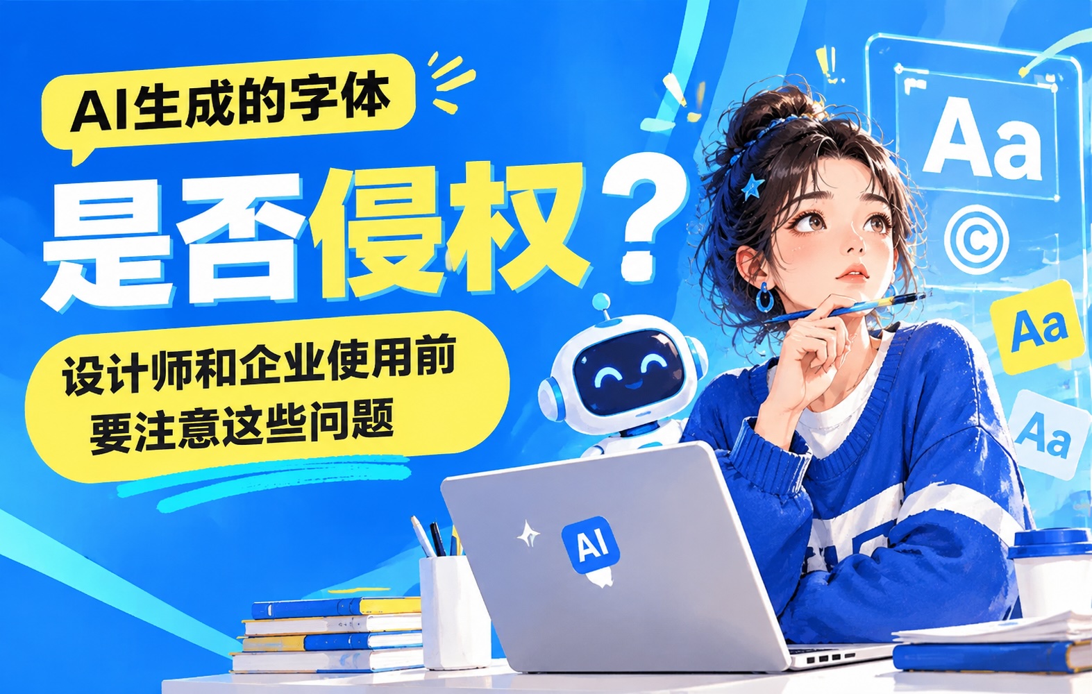 AI生成的字体是否侵权?设计师和企业使用前要注意这些问题