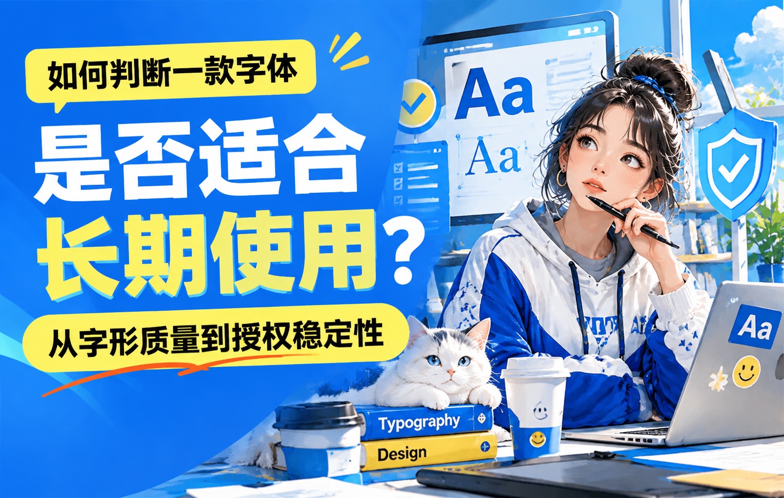 如何判断一款字体是否适合长期使用?从字形质量到授权稳定性