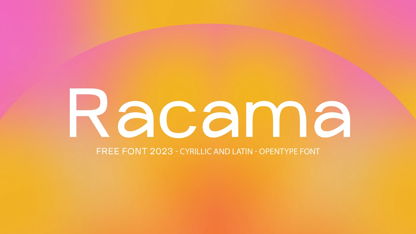 Racama:字形简洁规整,具有现代几何风格的字体