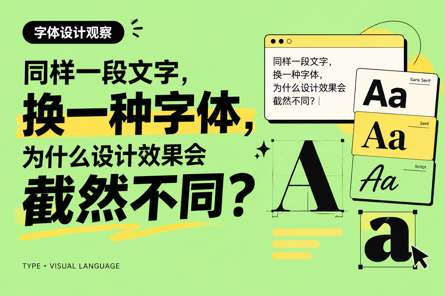 同样一段文字,换一种字体,为什么设计效果会截然不同?